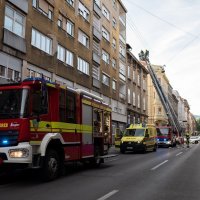 Požar u Palmotićevoj ulici u Zagrebu