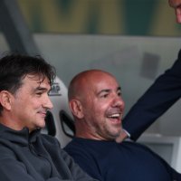 Bill Belichick na utakmici Hrvatska - Sjeverna Makedonija