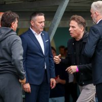 Bill Belichick na utakmici Hrvatska - Sjeverna Makedonija