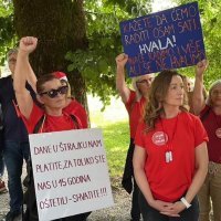 Prosvjed radnica iz vrtića u Slunju