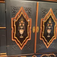 Detalj ukrasa ormara u autohtonoj frizijskoj kući, Njemačka