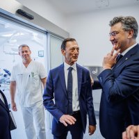 Vili Beroš, Julije Meštrović i Andrej Plenković