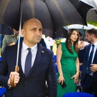 Ivan Anušić na otkrivanju spomenika u Mostaru