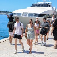 Vrućina i turisti u Splitu