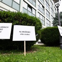 Prosvjed radnika Gradske plinare Zagreb