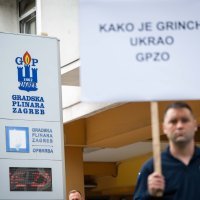 Prosvjed radnika Gradske plinare Zagreb