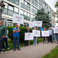 Prosvjed radnika Gradske plinare Zagreb