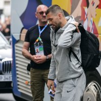 Berlin, Njemačka - Dolazak Hrvatske nogometne reprezentacije u hotel The Ritz Carlton,  14.06.2024.