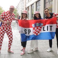Hrvatska, navijači u Berlinu uoči utakmice Hrvatska - Španjolska, 15.6.2024.