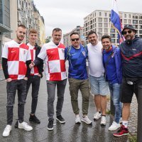 Hrvatska, navijači u Berlinu uoči utakmice Hrvatska - Španjolska, 15.6.2024.