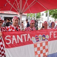 Hrvatska, navijači u Berlinu uoči utakmice Hrvatska - Španjolska, 15.6.2024.