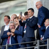 Svečana loža tijekom utakmice Hrvatska-Španjolska