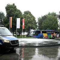 Hrvatska nogometna reprezentacija stigla u Hamburg, 18.6.2024.