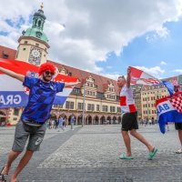 Hrvatska, navijači, Leipzig, 23.6.2024.