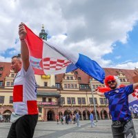 Hrvatska, navijači, Leipzig, 23.6.2024.