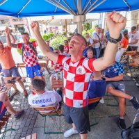 Hrvatska, navijači, Leipzig, 23.6.2024.