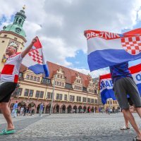 Hrvatska, navijači, Leipzig, 23.6.2024.