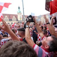 Hrvatska, navijači, Leipzig 2, 23.6.2024.