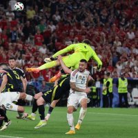 Škotska - Mađarska, EURO 2023., sudar igrača, 23.6.2024.