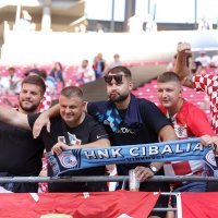 Navijači uoči početka utakmice Hrvatska - Italija, Leipzig, EURO 2024., 24.6.2024.