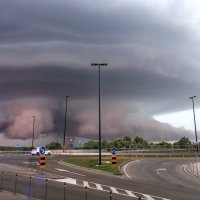 Superćelija zamračila nebo nad Vukovarom