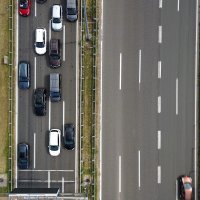 Snimke iz zraka kilometarskih kolona na A1