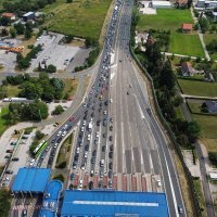 Snimke iz zraka kilometarskih kolona na A1