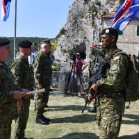 Knin: Svečani prijam za vojnike 11. naraštaja Središta za razvoj vođa "Marko Babić"