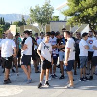 Hajduk navijači, doček Ivana Rakitića 21.7.2024.