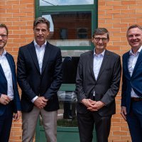 Gerhard Schlattl (Advantage Austrija), Tin Ban (Wienerberger), Njegova Ekselencija dr. Markus Wuketich i Tomislav Franko (Wienerberger)