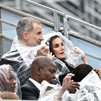 Andrej Plenković, Zvonimir Petešić Frka, kralj Felipe i kraljica Letizia na otvorenju Olimpijskih igara