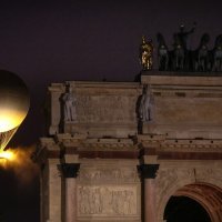 Olimpijski plamen iznad Pariza 26.7.2024.