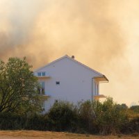 Veliki požar u zaleđu Skradina