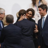 Emmanuel Macron i Amelie Oudea-Castera