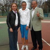 Donna Vekić s roditeljima Brankicom i Igorom