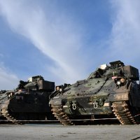 Prvih sedam vozila Bradley u 'Đuri Đakoviću' u prosincu 2023.