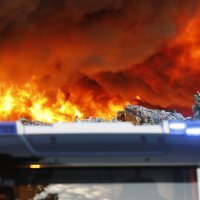 Arhivska fotografija/Požar u Dravi International u listopadu 2023.