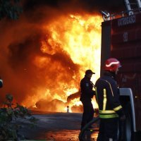 Arhivska fotografija/Požar u Dravi International u listopadu 2023.