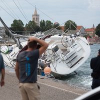 Nasukana jedrilica u Zadru