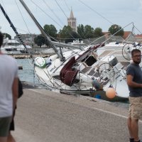 Nasukana jedrilica u Zadru