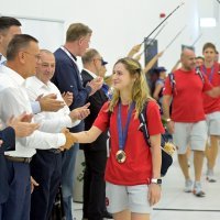 Doček hrvatskim olimpijcima po povratku sa OI u Parizu