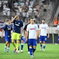 Hajduk - Ružomberok, igrači Hajduka nakon poraza, 15.8.2024.