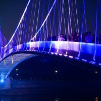 Osvjetljenje na pješačkom mostu u Osijeku