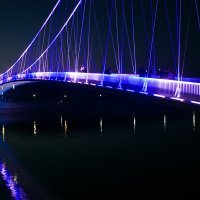 Osvjetljenje na pješačkom mostu u Osijeku