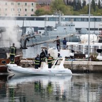 Požar na turističkom jedrenjaku