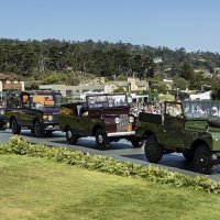 Land Rover i Range Rover vozila Njezinog Veličanstva na Pebble Beachu