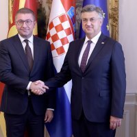 Plenković primio makedonskog premijera Hristijana Mickoskog