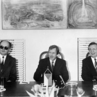 Ministri vanjskih poslova Alois Mock (Austrija), Gianni De Michelis (Italija) i Budimir Lončar (SFRJ)