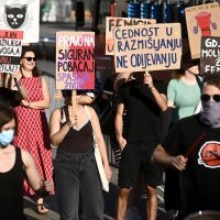 Protuprosvjed moliteljima na Trgu bana Jelačića 7.9.2024.