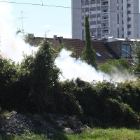 Požar kod Zapadnog kolodvora u Zagrebu